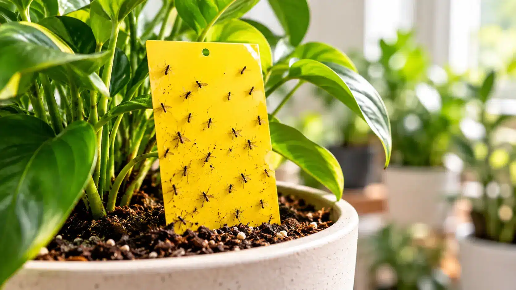 Yellow Sticky Trap for Fungus Gnats